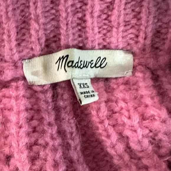 Madewell Blush Pink Charley Pullover Sweater Alpaca Blend Size XXS Super Soft!!! - Picture 6 of 8